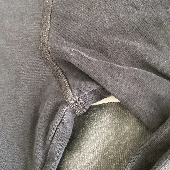 Scoop neck Black loose Long-Sleeve T-Shirt - Picture 8 of 17